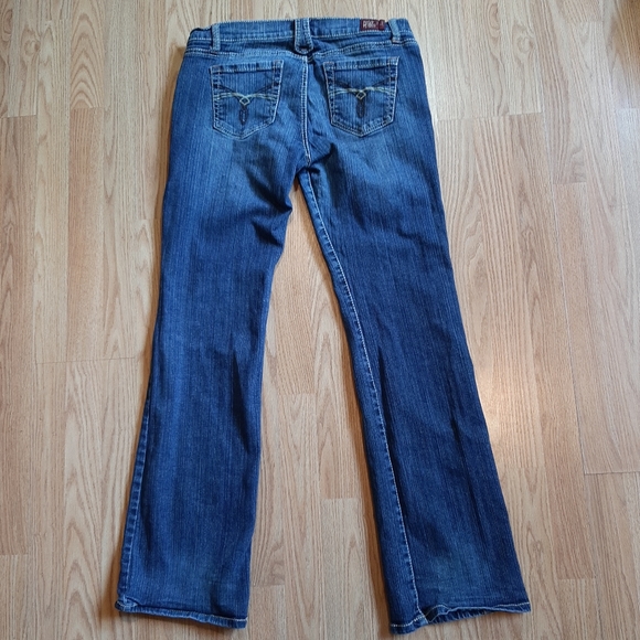 Hot Kiss Stretch Denim Jeans White Stitching - Picture 5 of 6